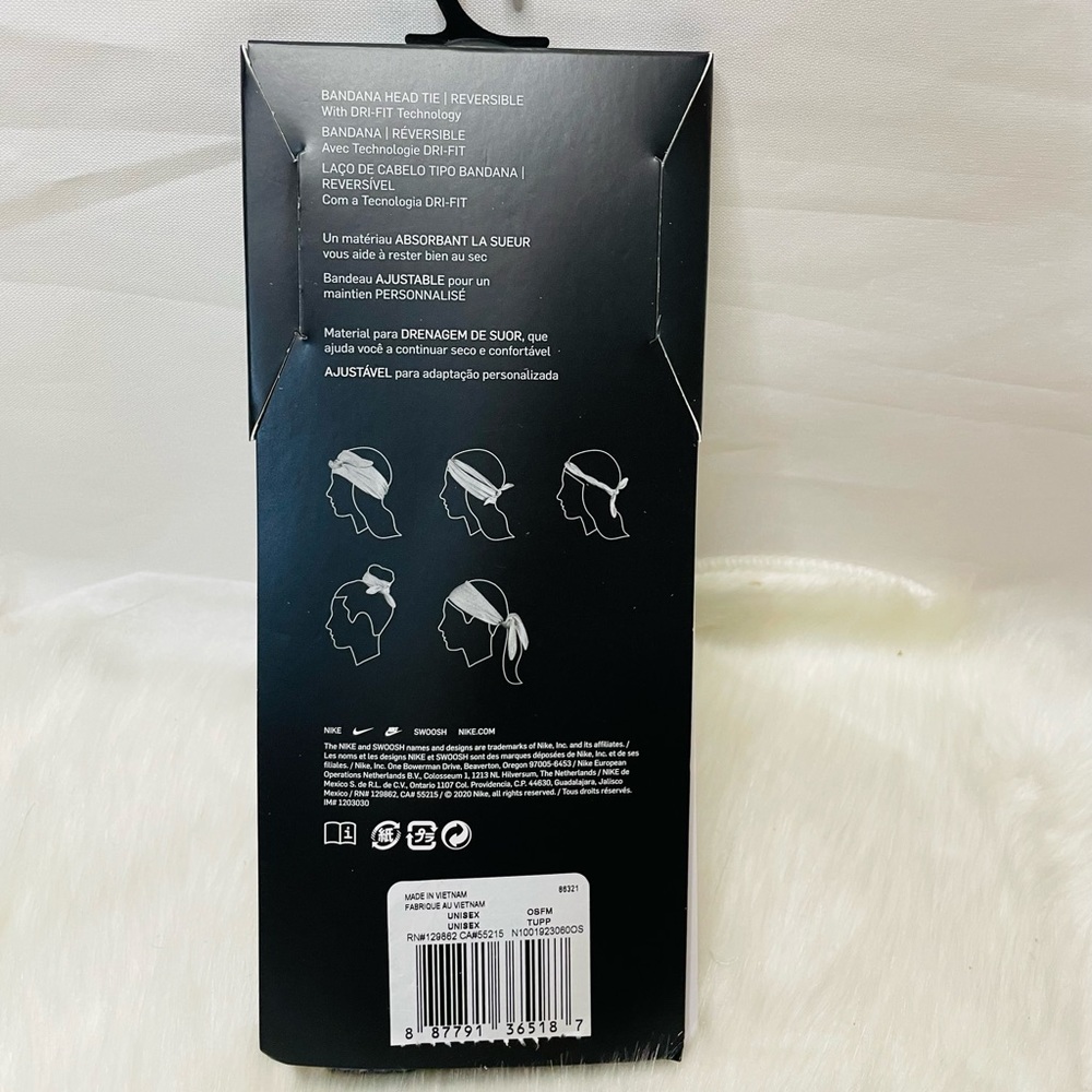 New Nike Dry Bandana Head tie gray - Picture 6 of 7